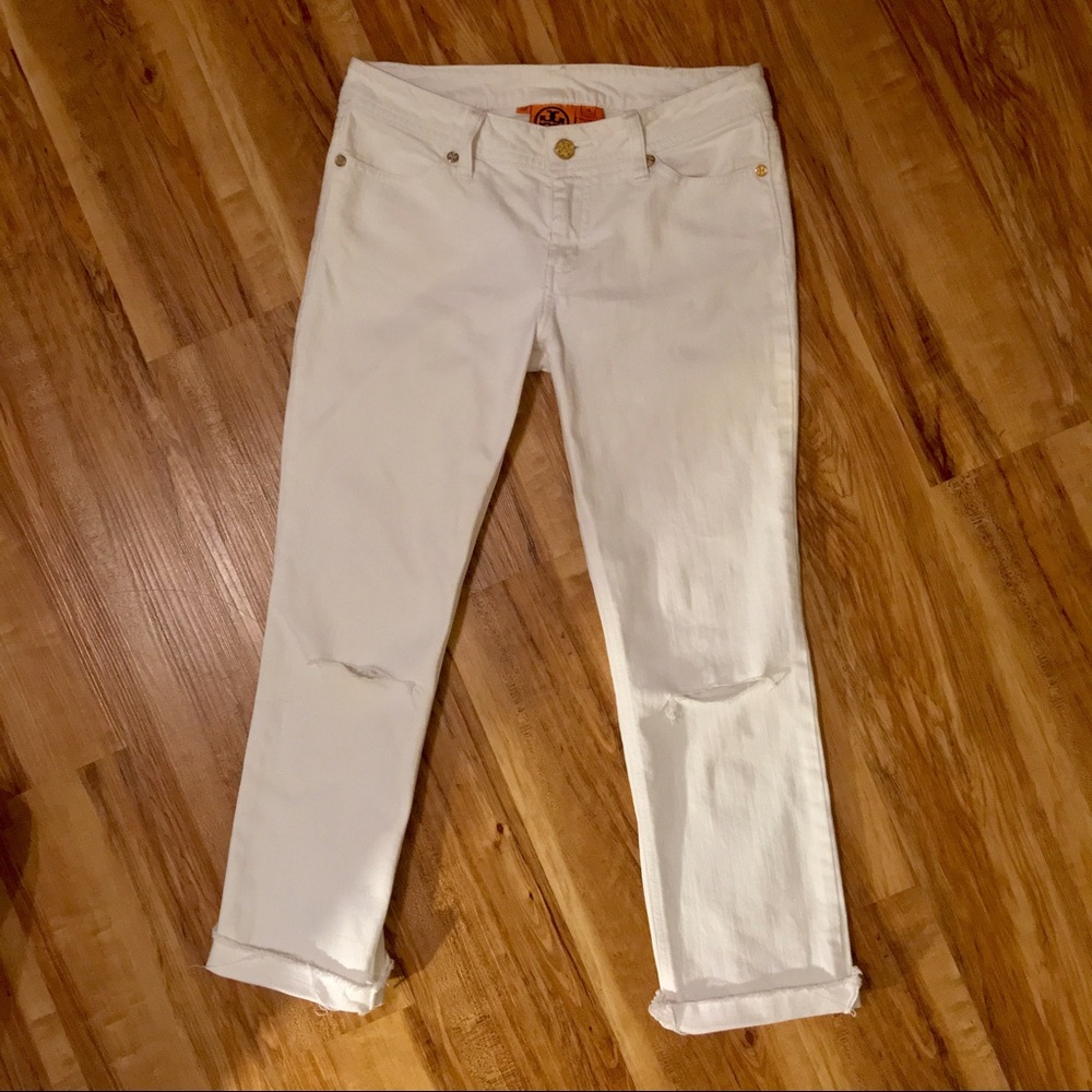 Tory Burch White Jeans Size 26